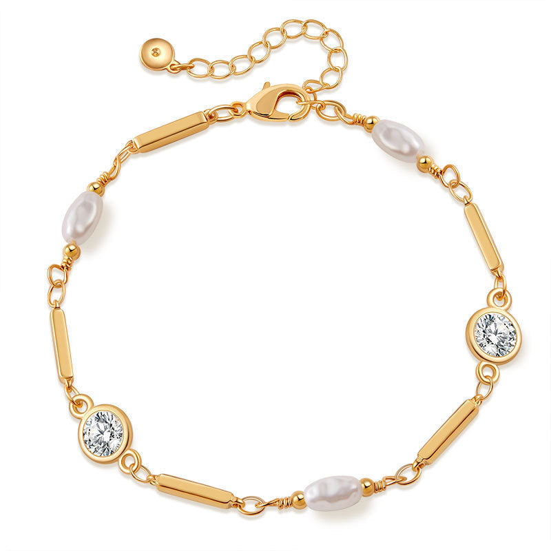 18K Retaining Inlaid Zircon Bracelet